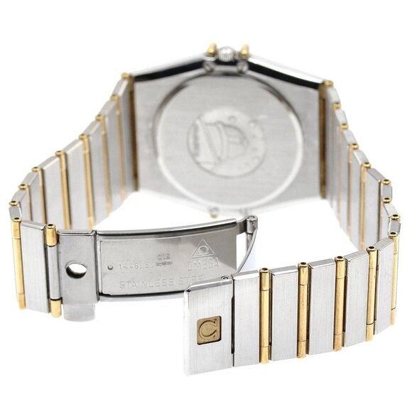 OMEGA Constellation Diamond bezel full bar black Dial Quartz Men's Watch_895084 - Picture 6 of 6